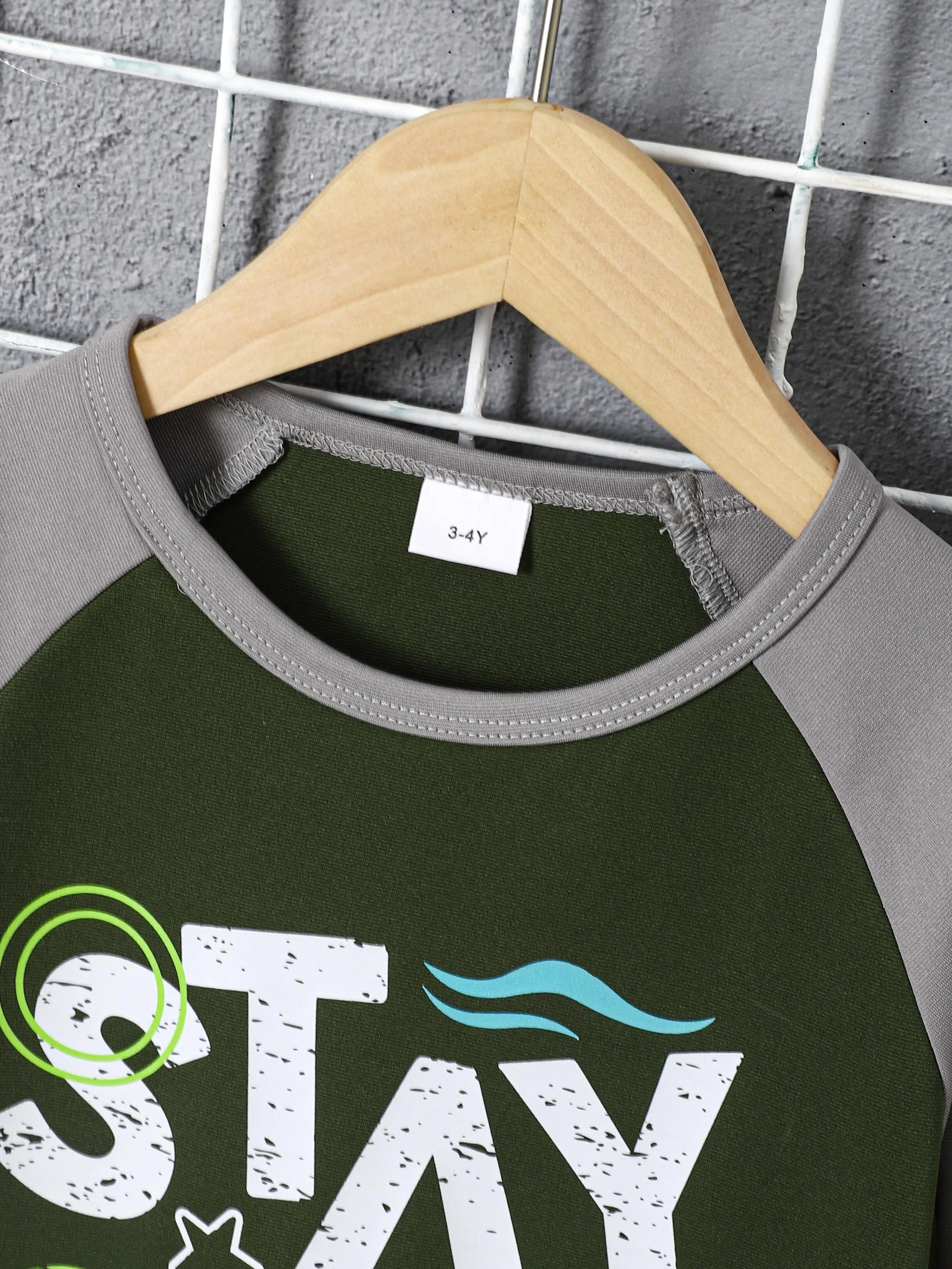 3-8Y Baby Boys Fall Winter Outfits Pants Set Color Block Round Neckline Tops Elastic Pants 2Pcs Casual Clothing From 3y-8y Gray Catpapa 462307152