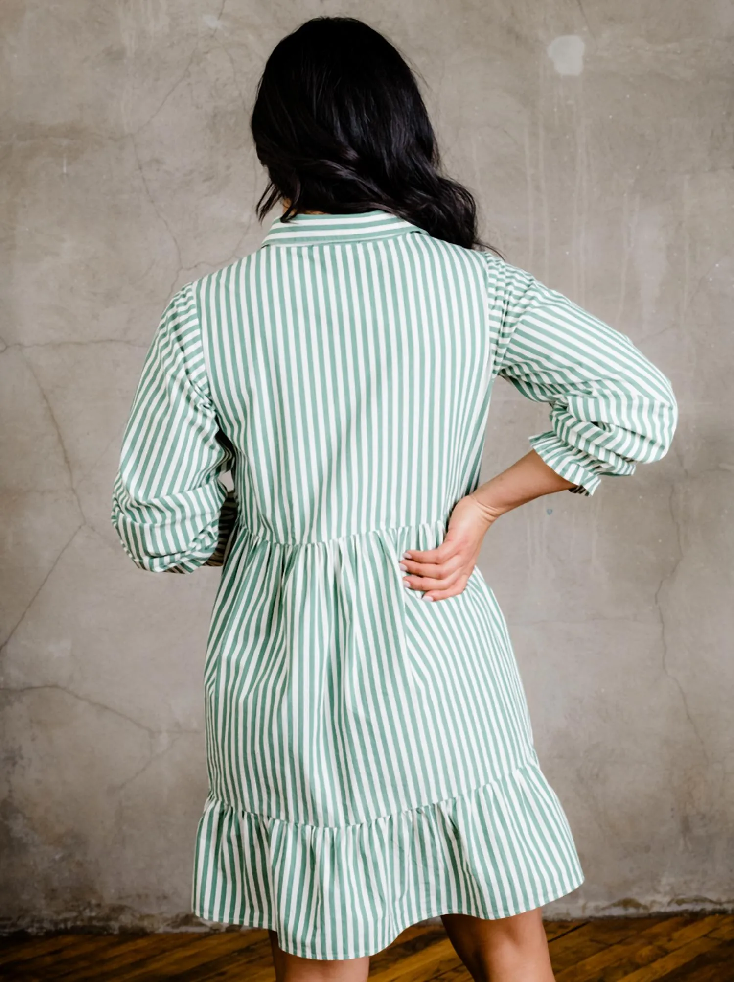 Able - Aleesha Tiered Mini Shirtdress