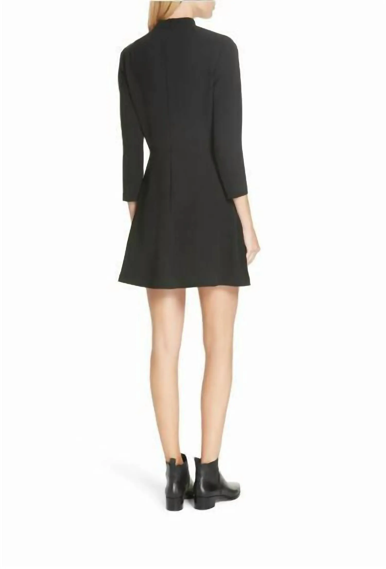 A.L.C. - Lee Cutout Stretch-Crepe Short Flare Dress