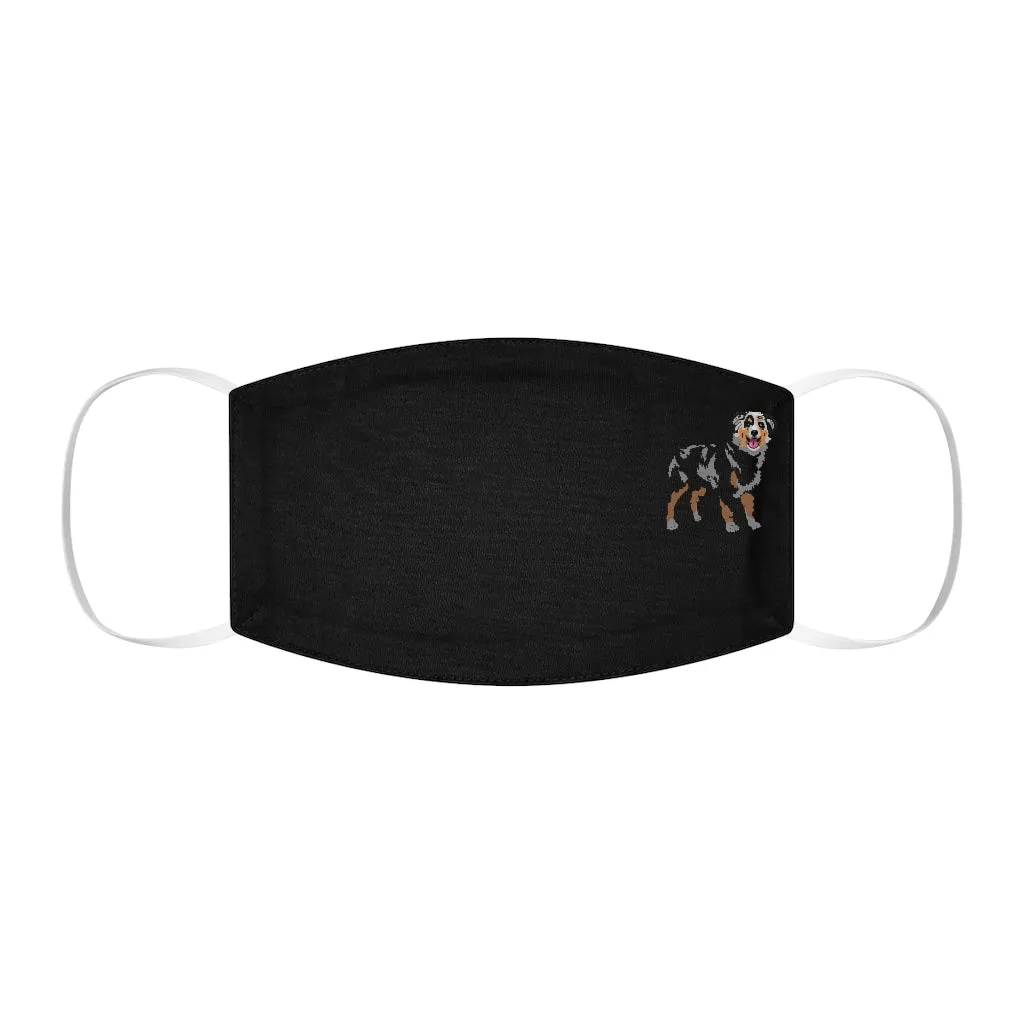 Australian Shepherd Snug-Fit Polyester Face Mask