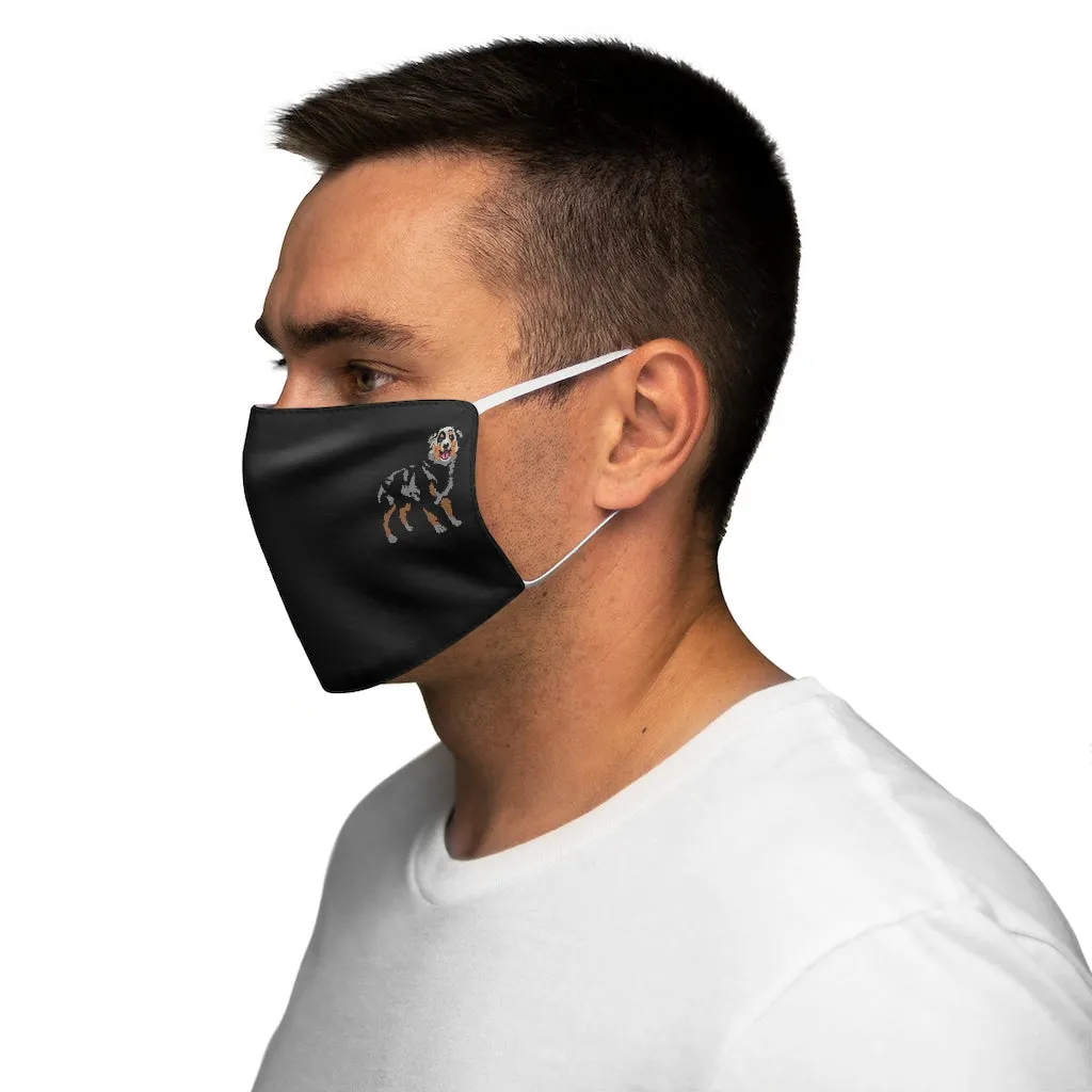 Australian Shepherd Snug-Fit Polyester Face Mask
