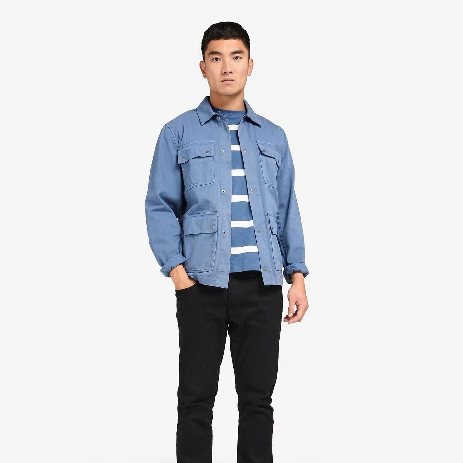 Barbour International Donside Casual Jacket Blue Horizon