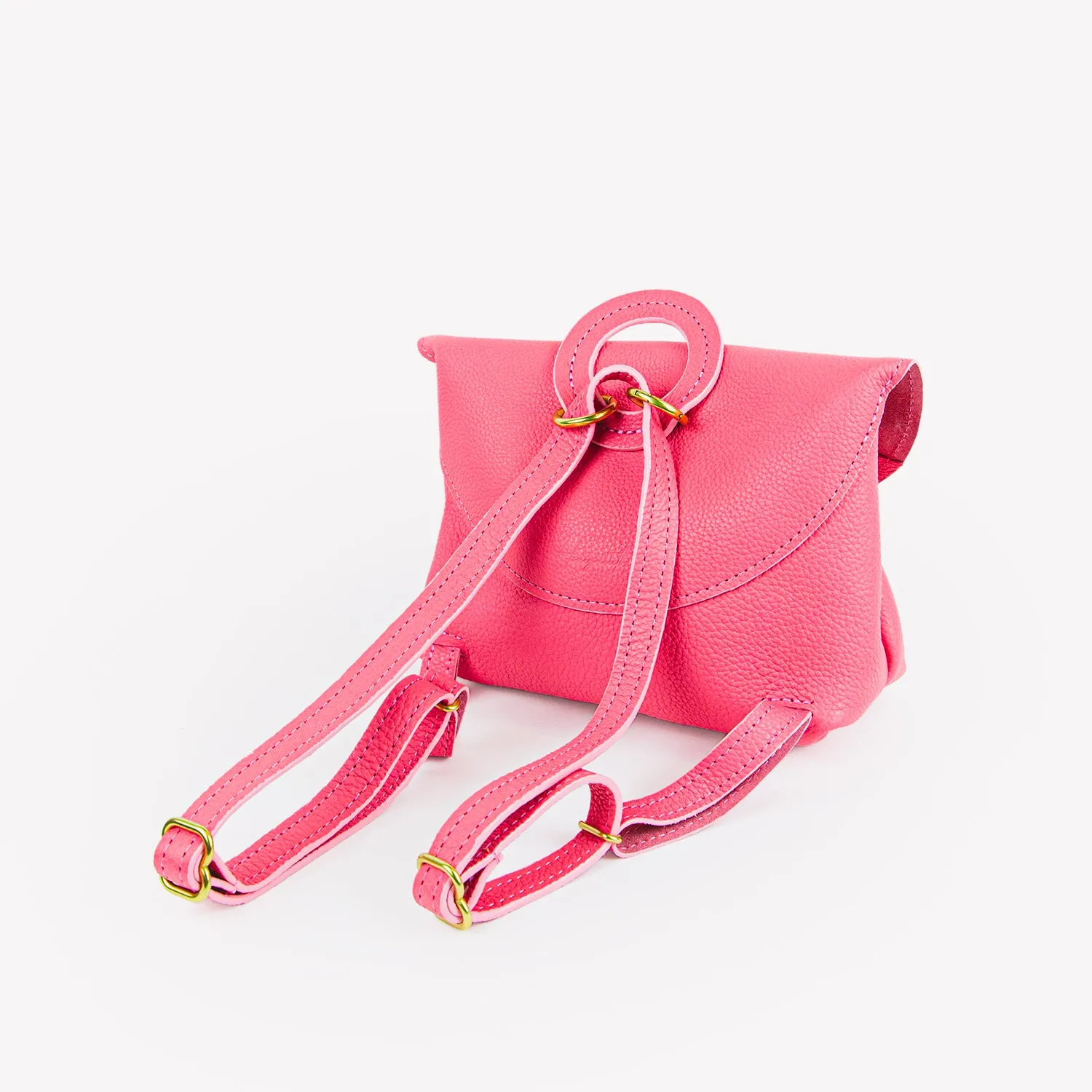 Bea Backpack - Pebbled Bubblegum