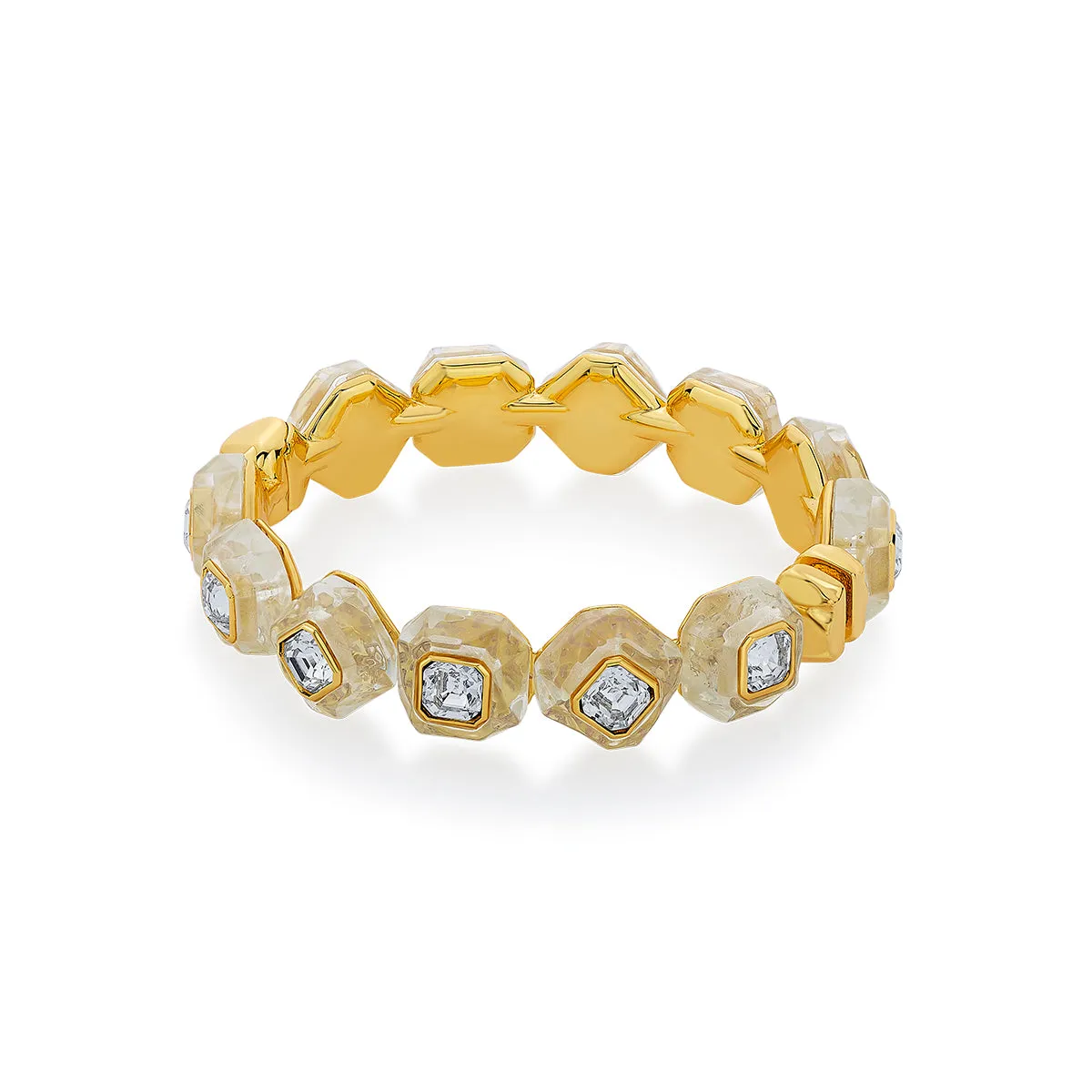 Bling Infinity Cut Crystal Bangle