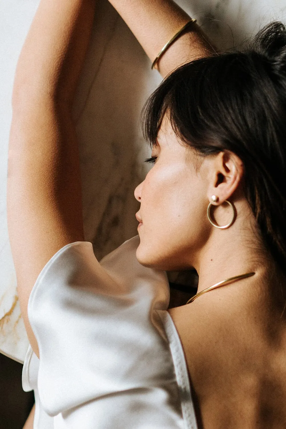 Bold Earring   Bold Ear Stud SILVER