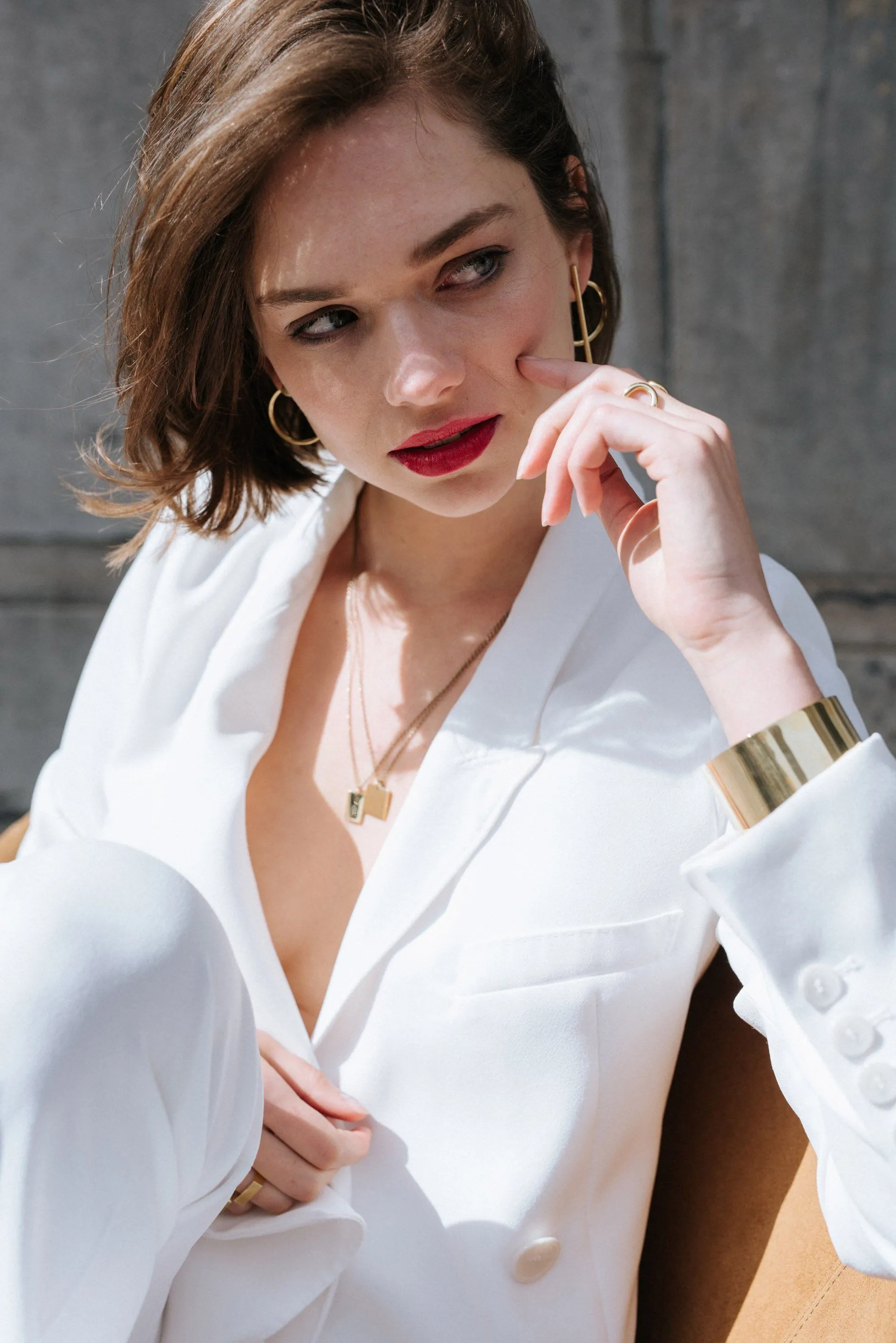 Bold Earring   Double Bold Earring