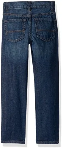 Boys Basic Straight Leg Jeans, Carbon Wash,