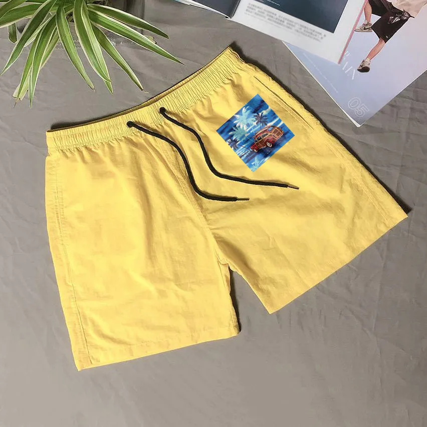 Casual Hawaiian print swim shorts