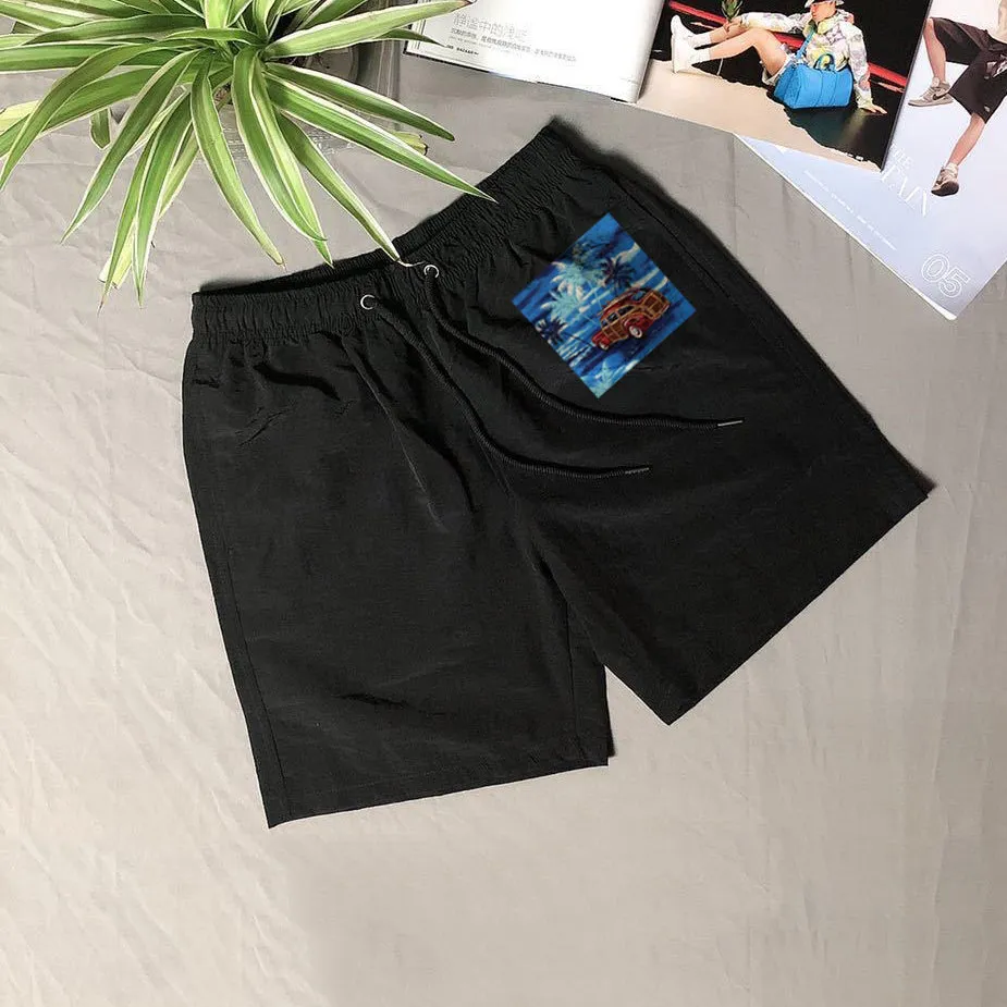 Casual Hawaiian print swim shorts