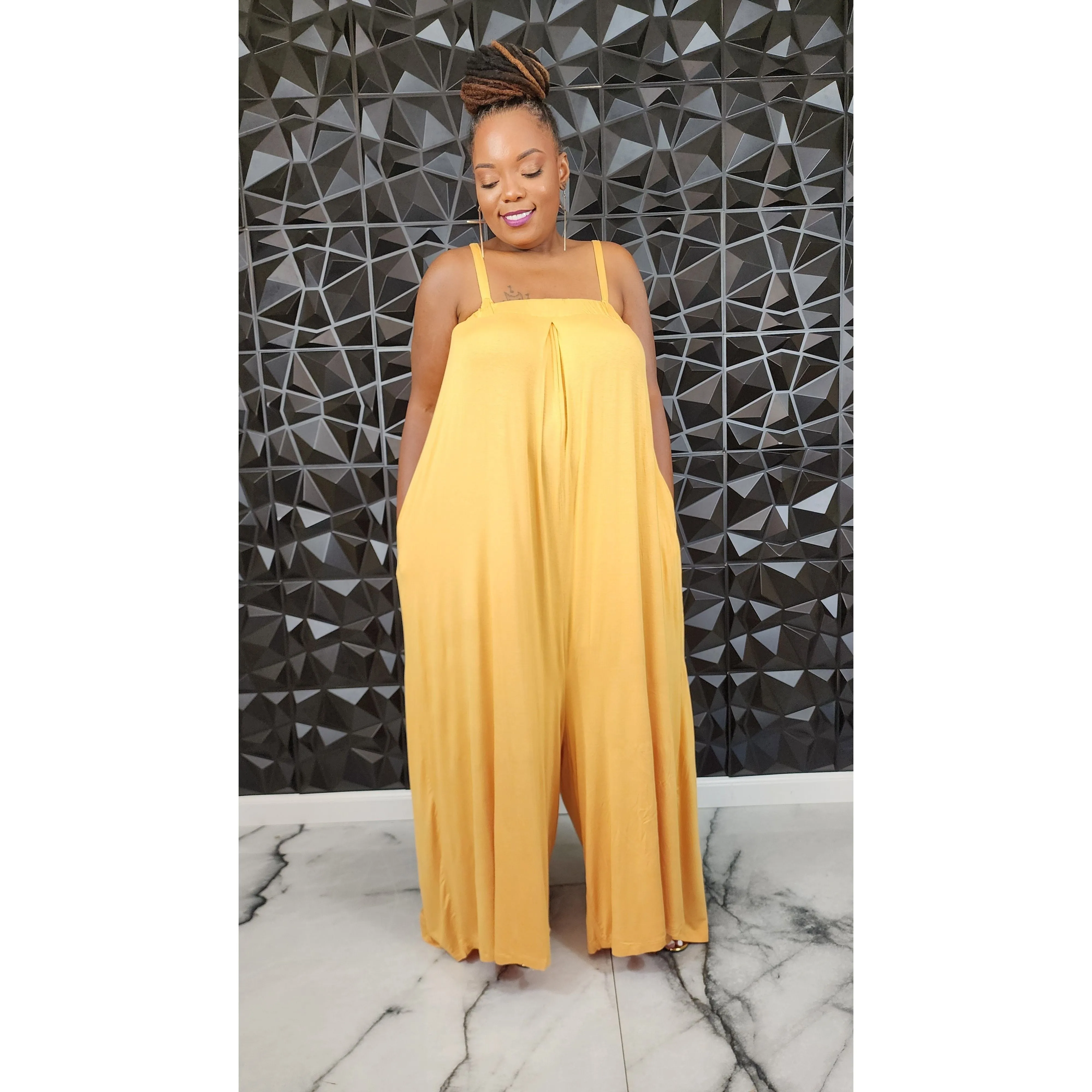 Chill Jumpsuit (Yellow)
