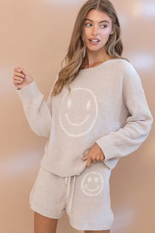 Cozy Pink Soft Top with Shorts Set