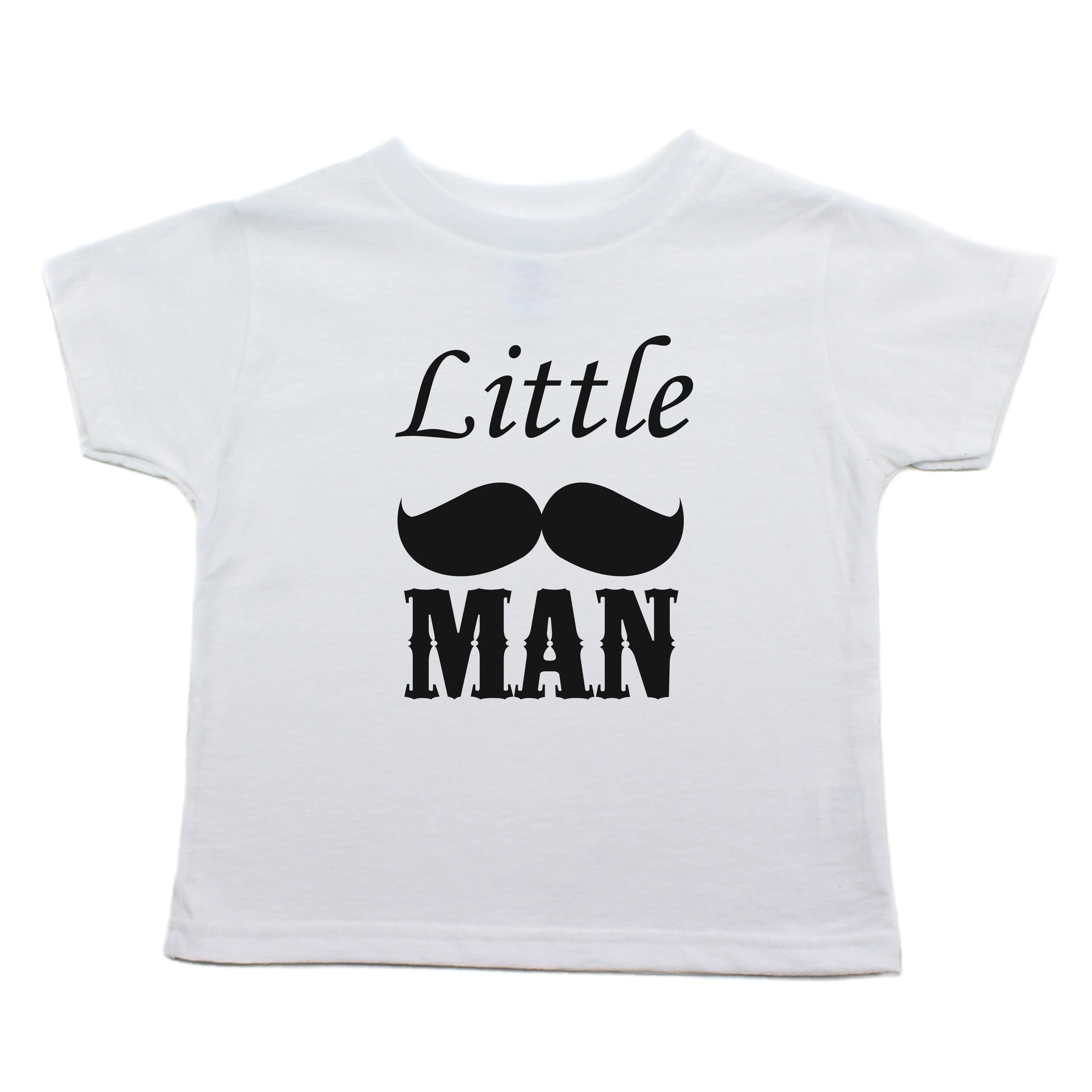 Dashing Little Man Mustache Toddler Short Sleeve T-Shirt