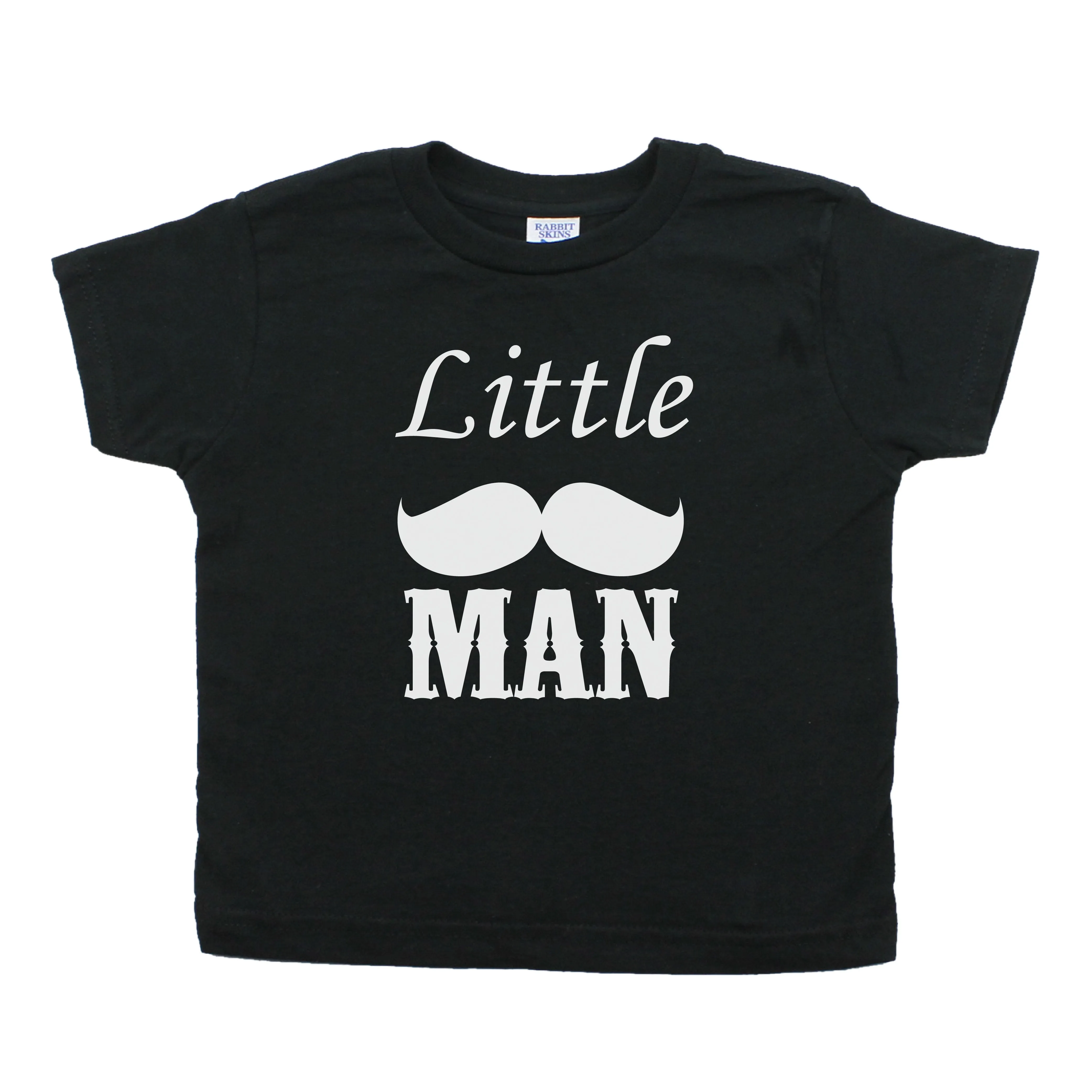 Dashing Little Man Mustache Toddler Short Sleeve T-Shirt