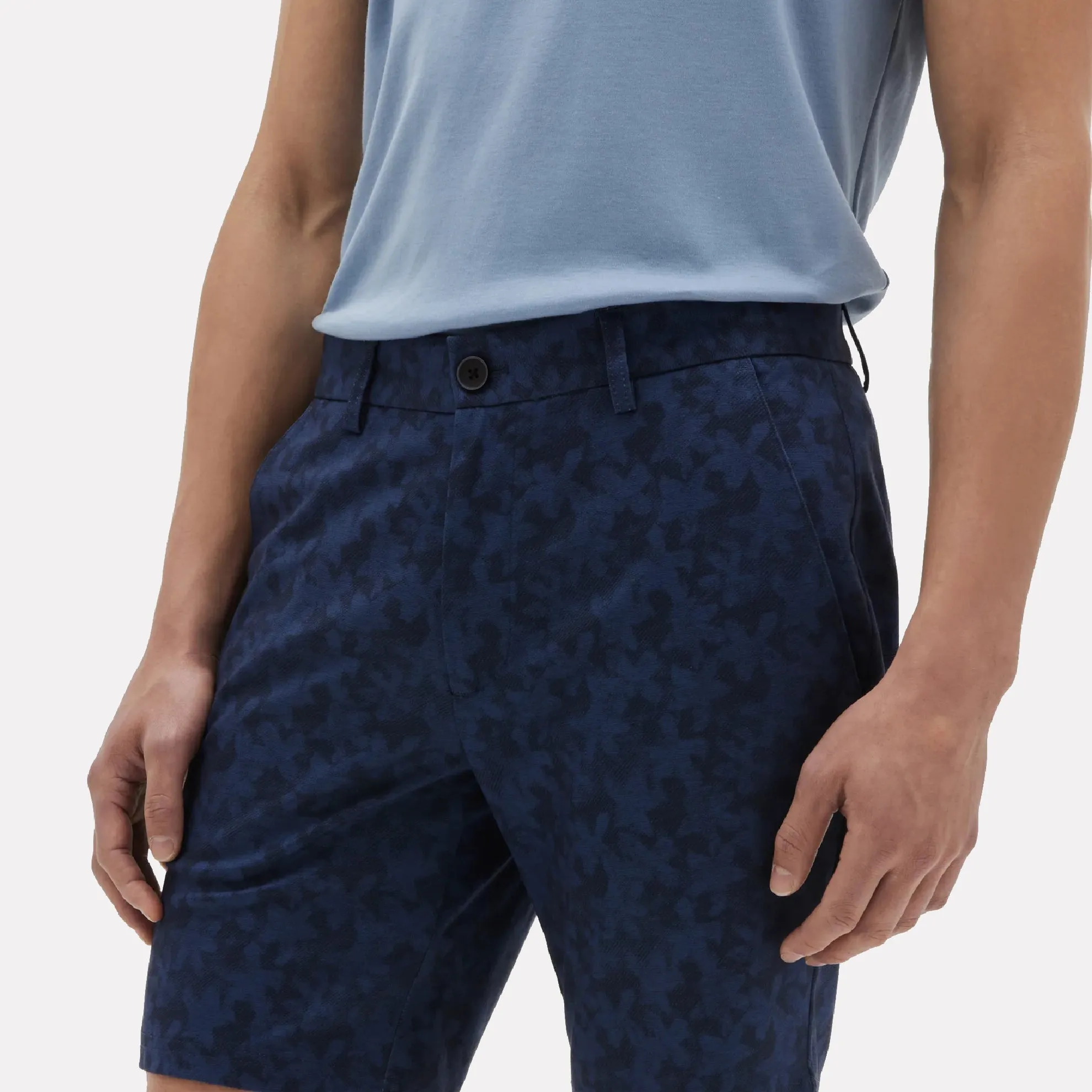 Fauna Printed Casual Short / Navy