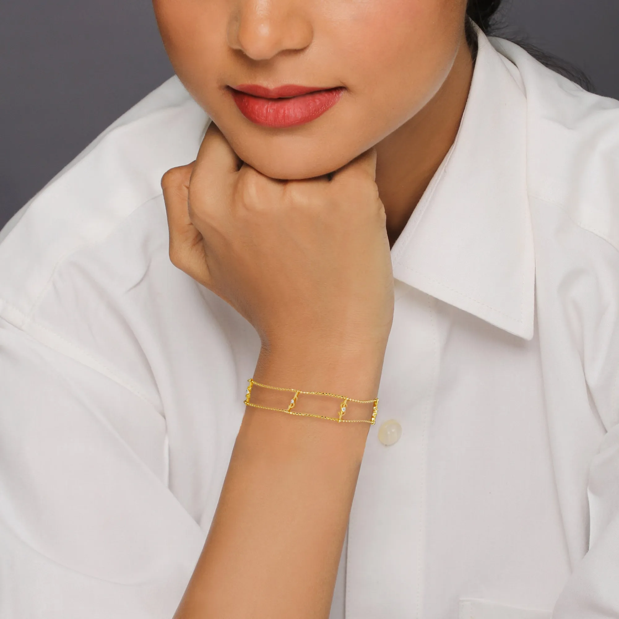 Golden Gutsy Statement Bracelet