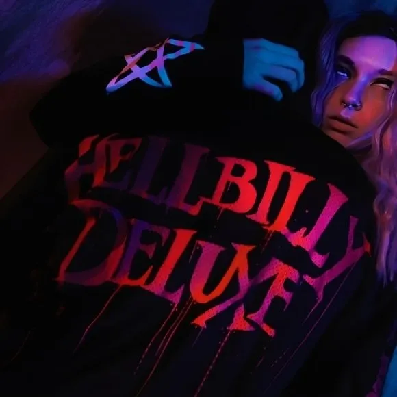 Hellbilly Hockey Jersey | Black Red Unisex