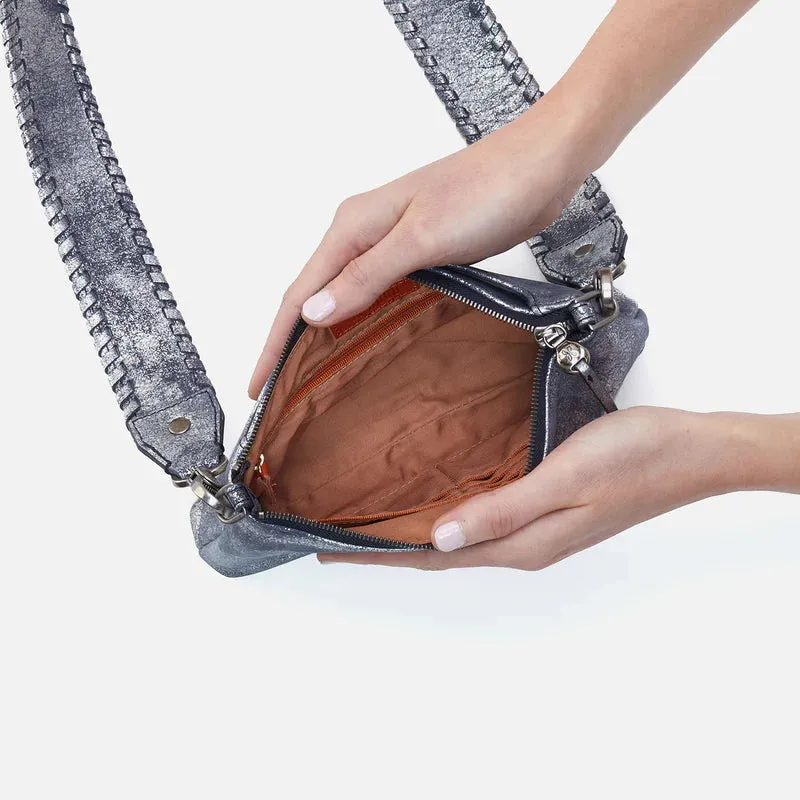 Hobo Darcy Crossbody in Metallic Leather