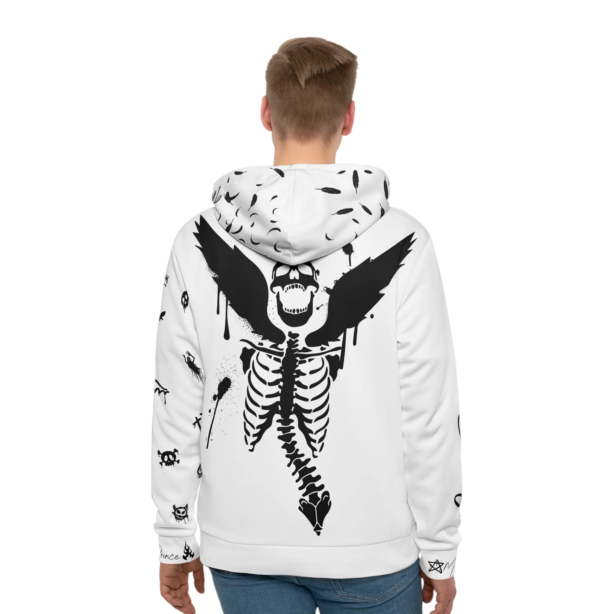 Hoodie - Lucifer Morningstar Design - Horror Halloween Skeleton Wish design