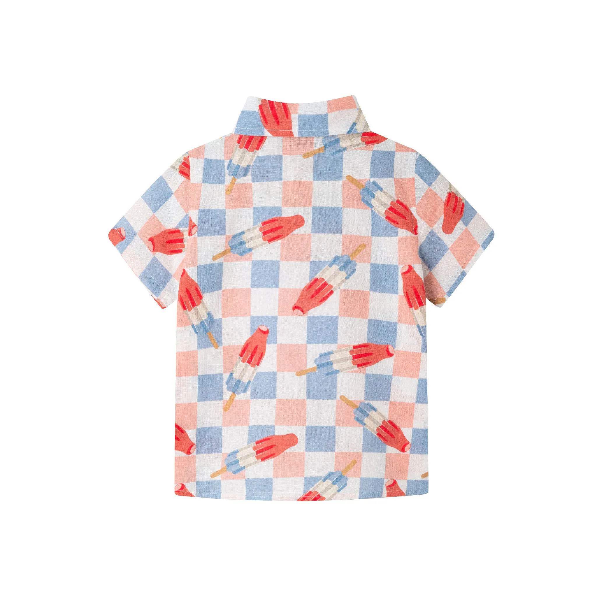 Kids (2-7) Buttondown Shirt | Checkered Ice Pop