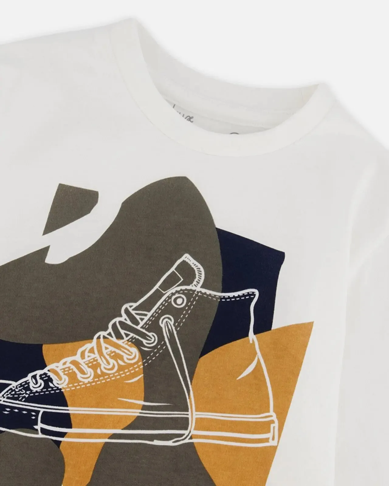 Long Sleeve T-Shirt With Print Off White