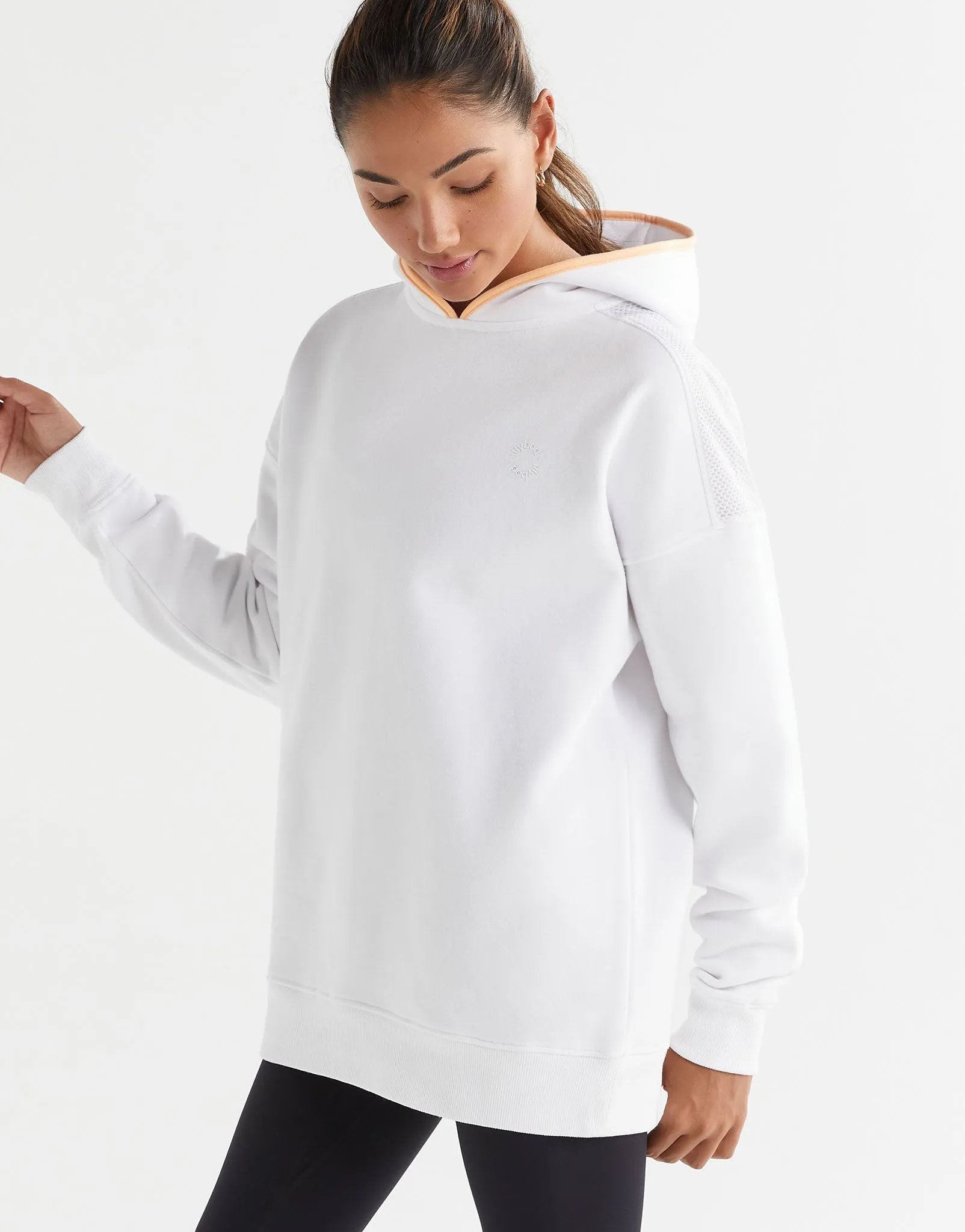 Lucy Hooded Sweat - White
