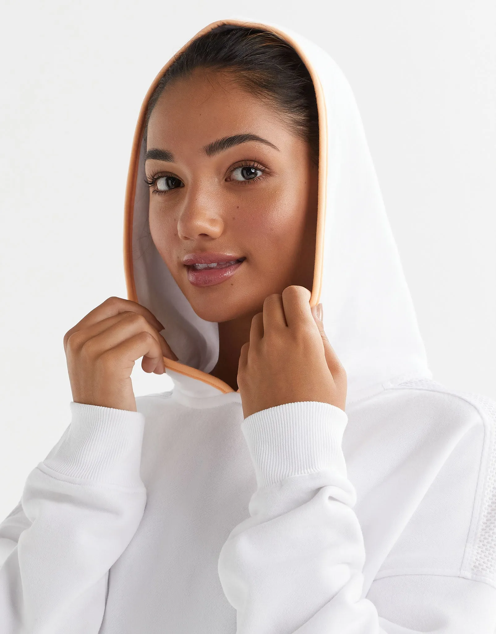 Lucy Hooded Sweat - White