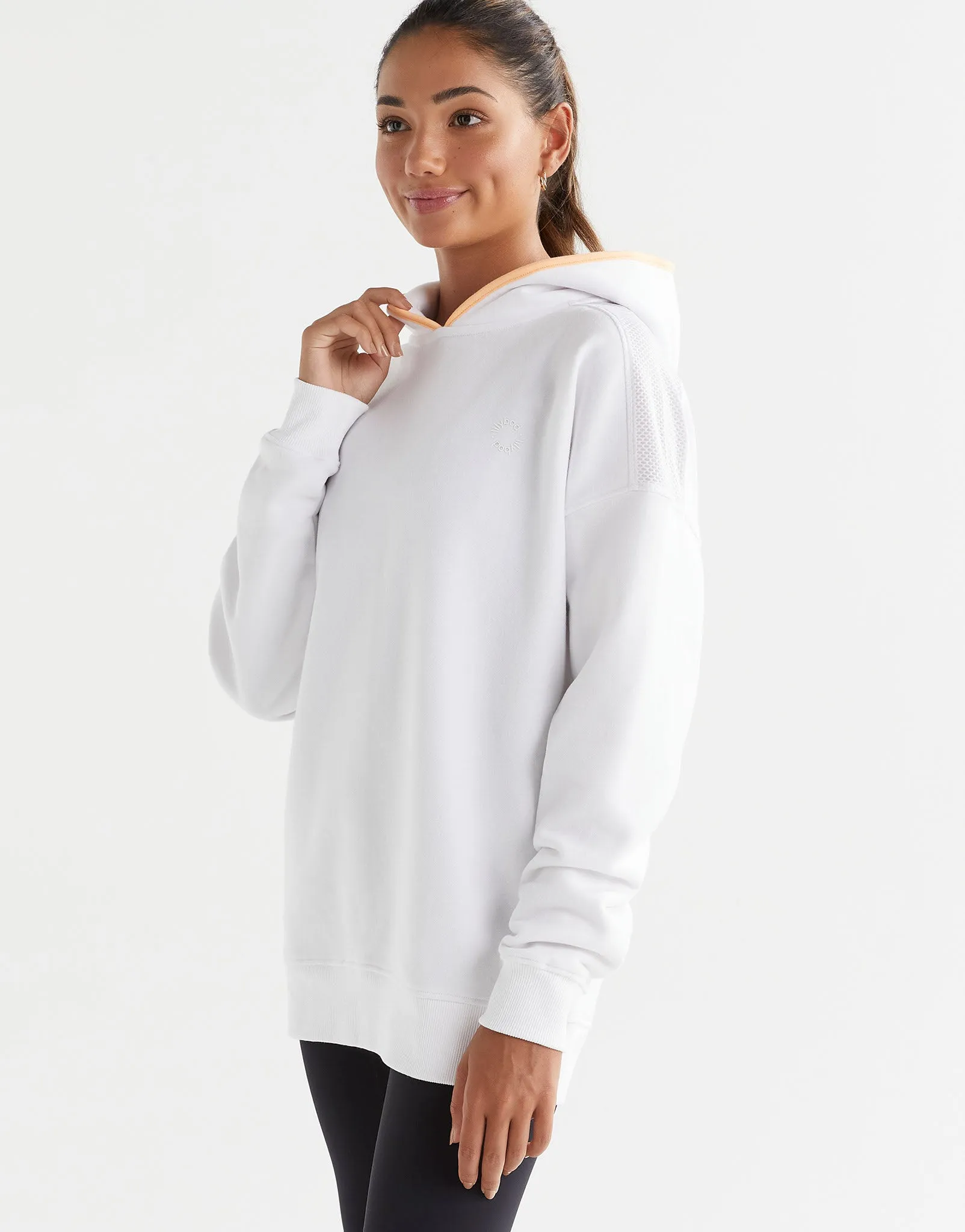 Lucy Hooded Sweat - White