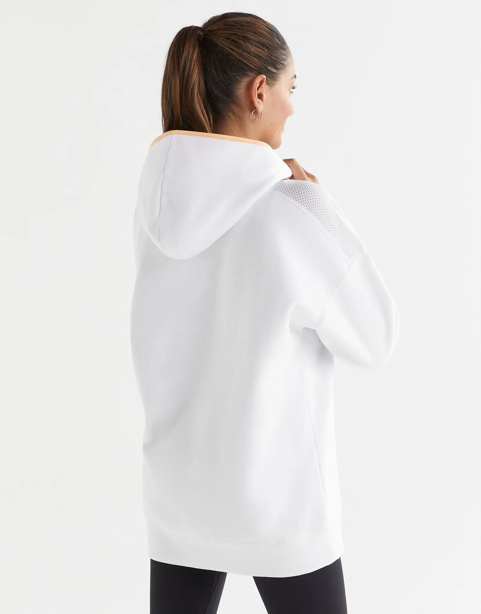 Lucy Hooded Sweat - White