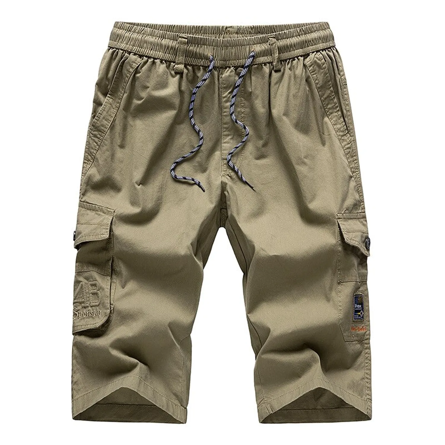 Men's Casual Long Cotton Straight Shorts