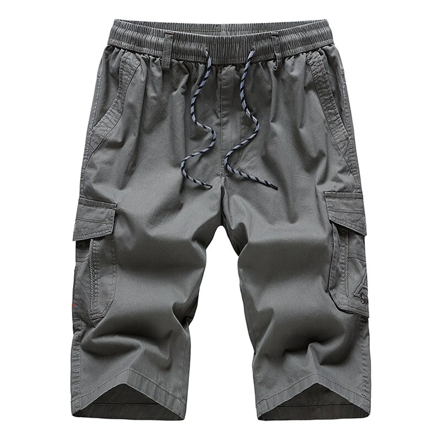 Men's Casual Long Cotton Straight Shorts