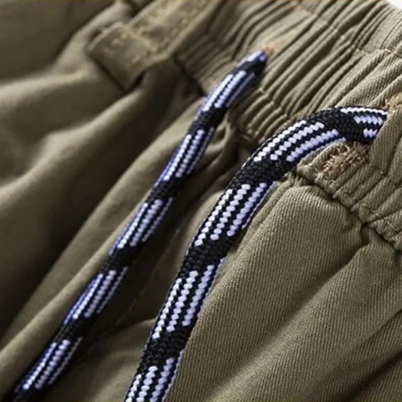 Men's Casual Long Cotton Straight Shorts