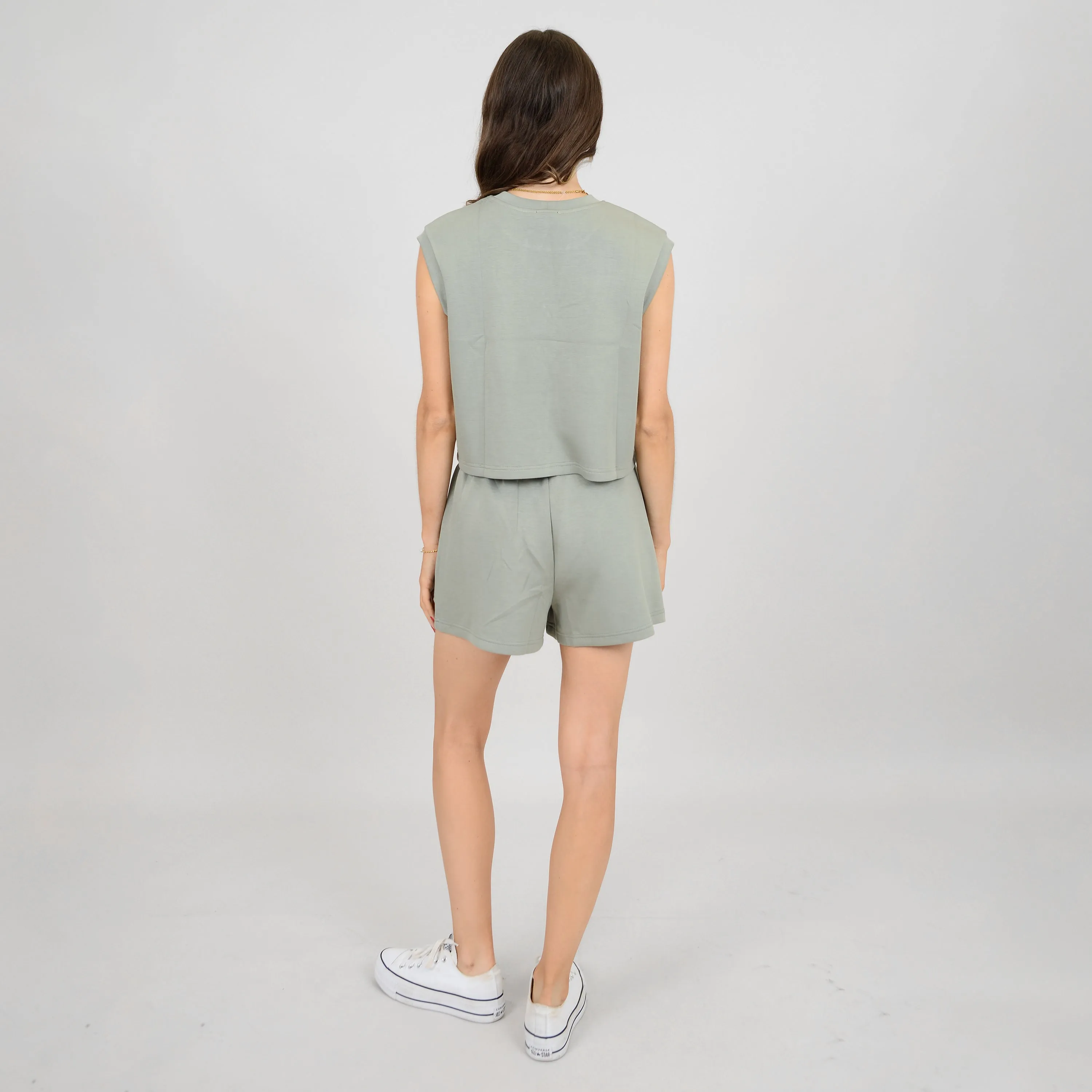 MIVA SOFT KNIT TANK -  SAGE