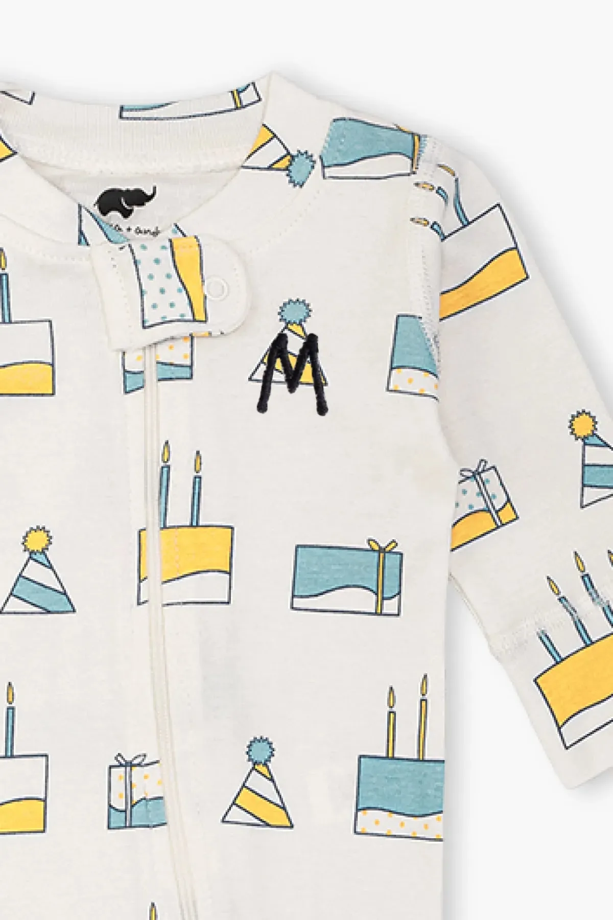 SALE - One-Piece Baby Pajamas_Happy Birthday