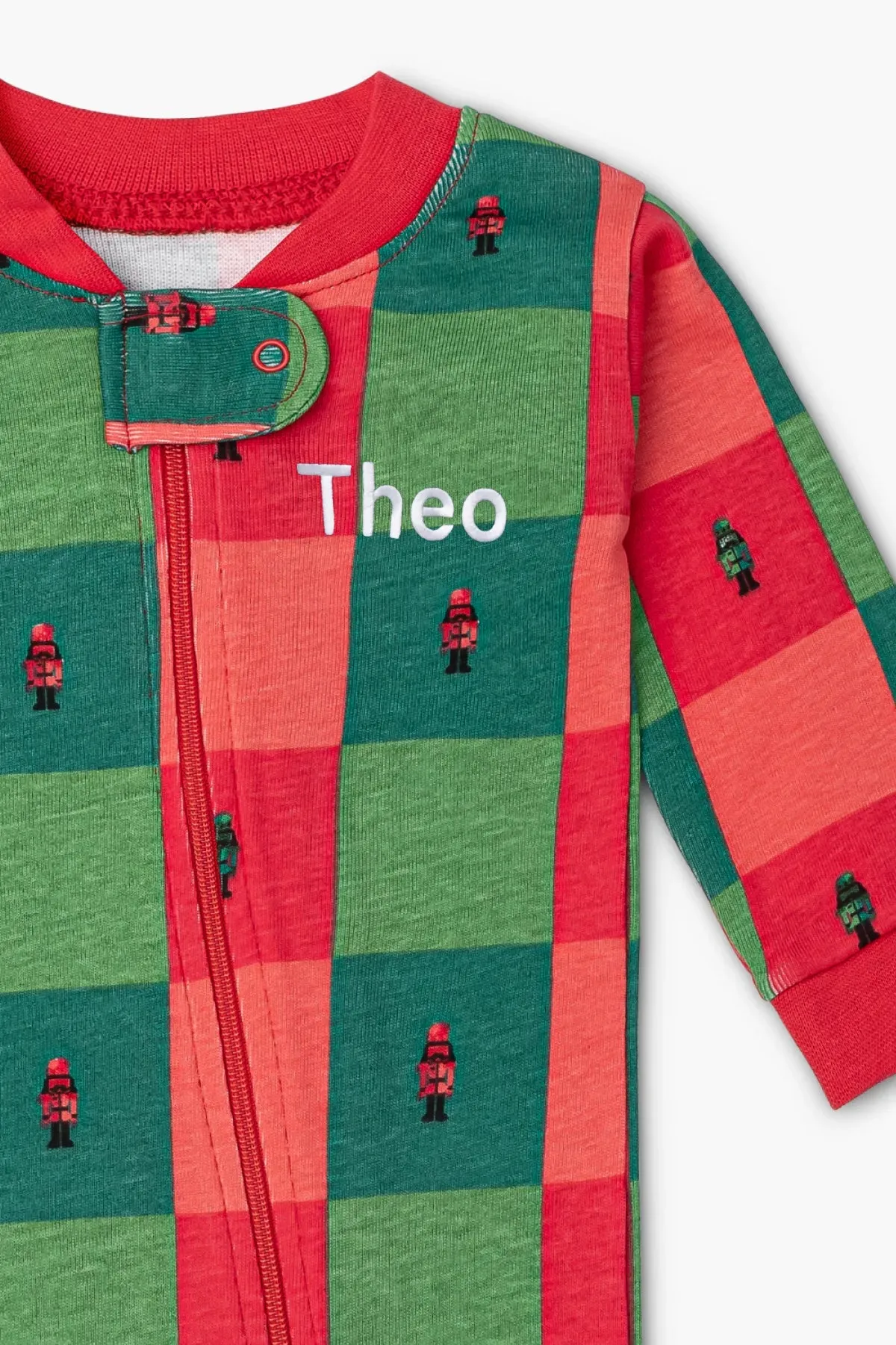 SALE - One-Piece Baby Pajamas_Nutcracker Checkerboard