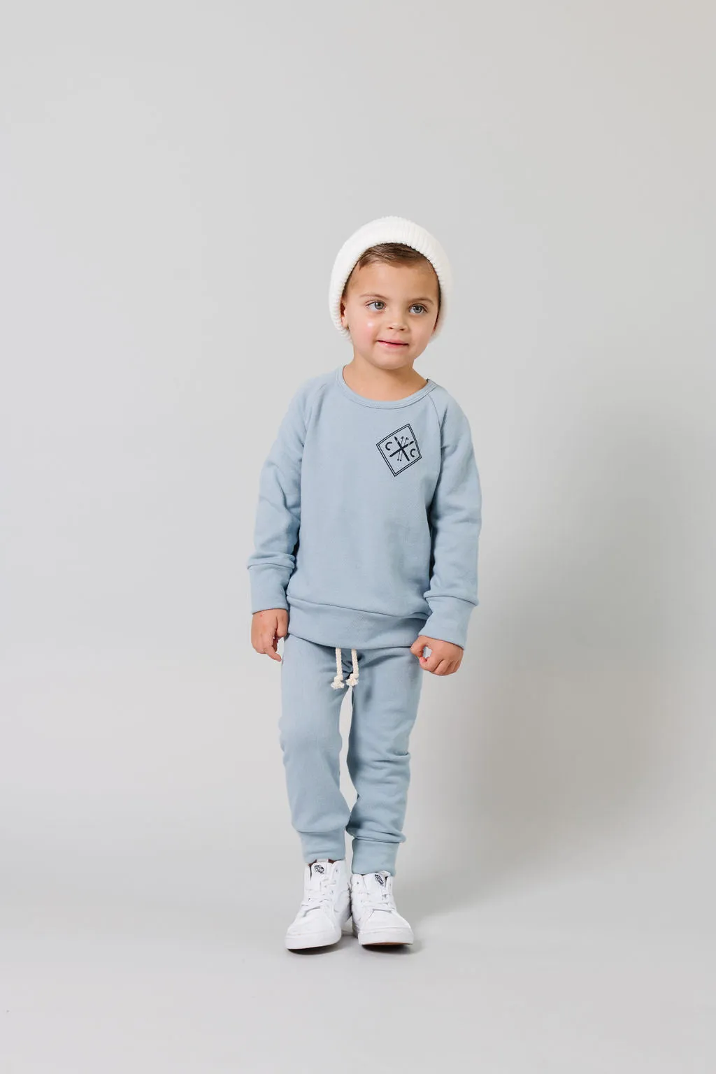 skinny sweats CO- carolina blue
