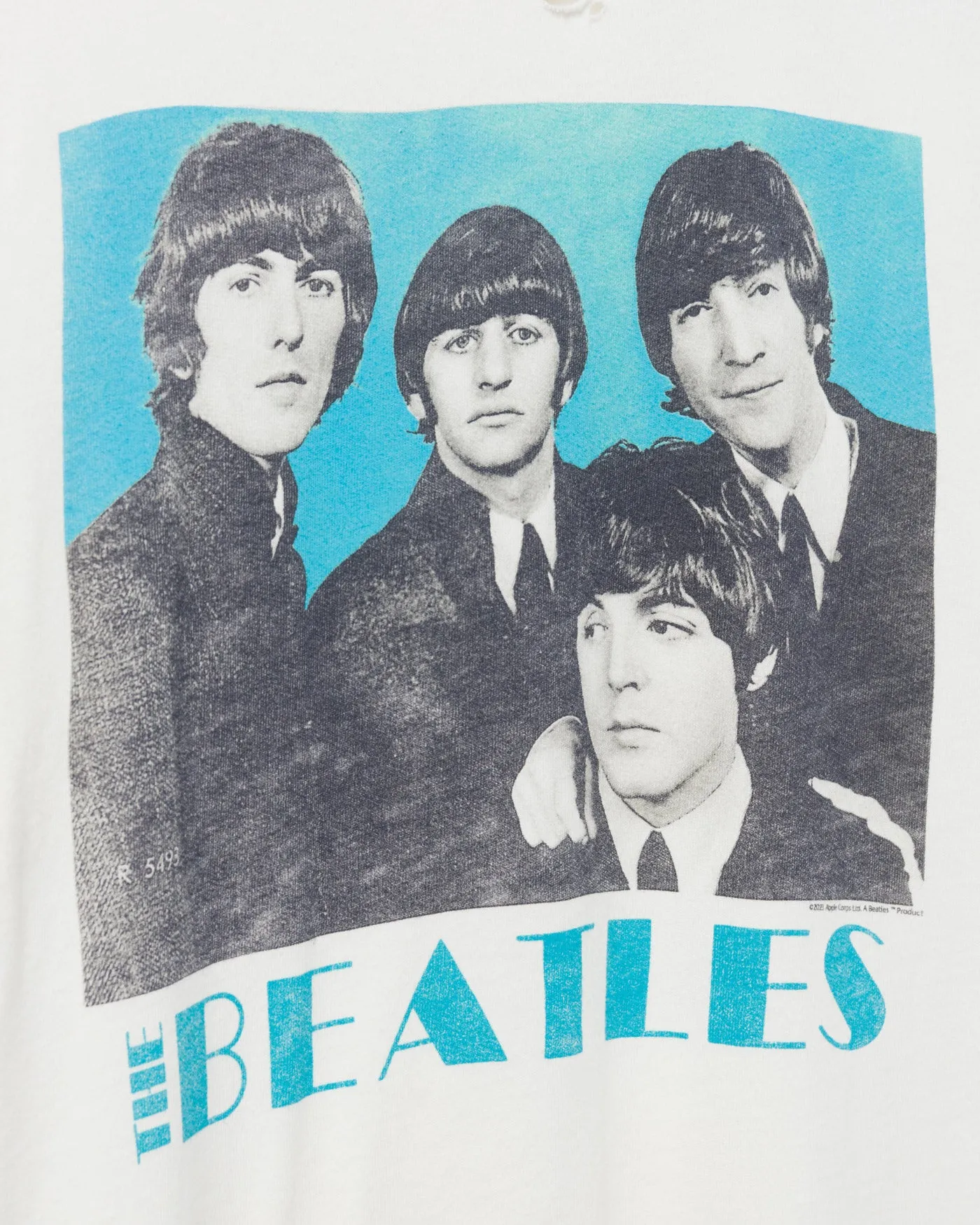 Women's Beatles Blue Vintage Destroy Tee