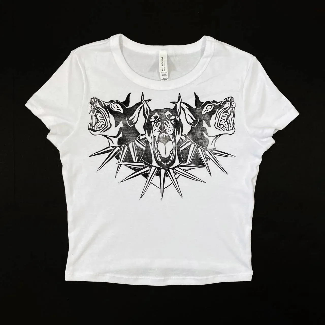 Women's Crop Tee with Edgy Graphic Print