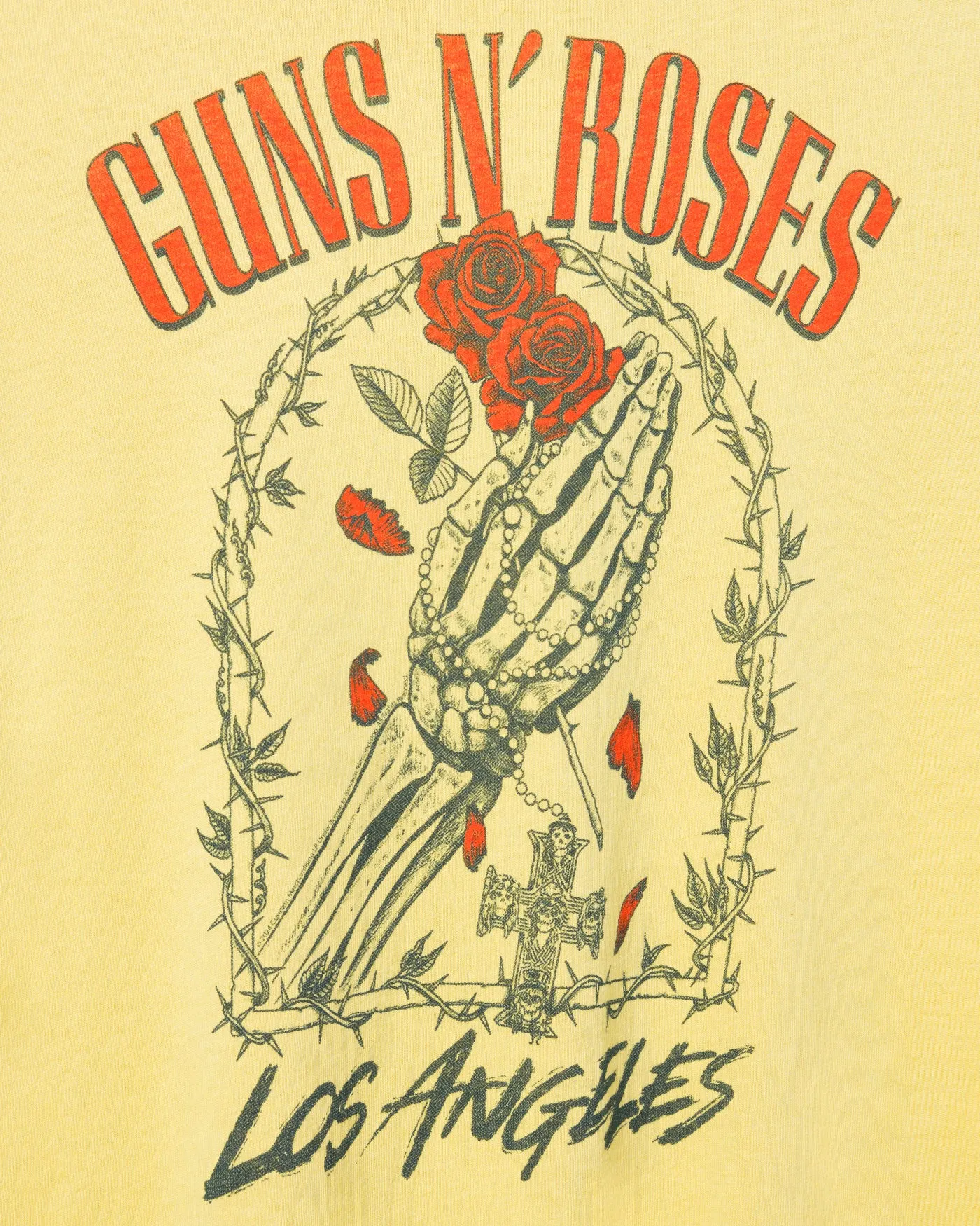 Women's Guns N' Roses Los Angeles Vintage Tee