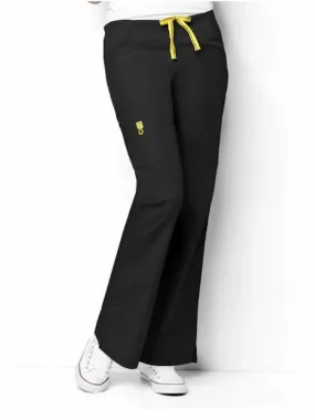 WonderWink Origins Women's Romeo Cargo Scrub Pant | Black