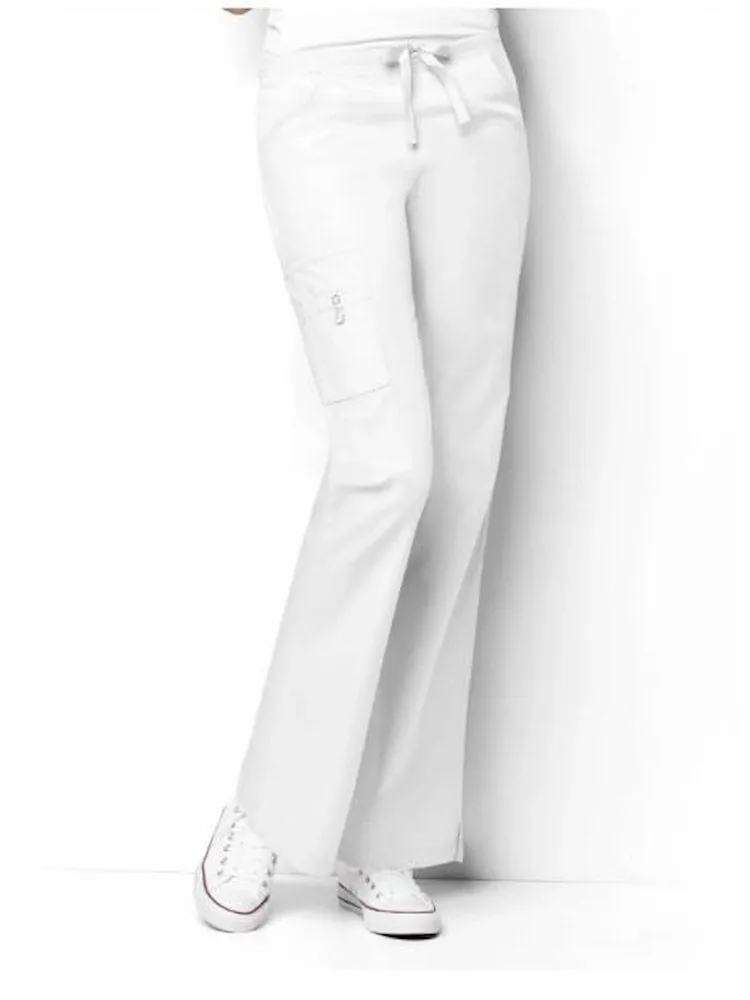 WonderWink Origins Women's Romeo Cargo Scrub Pant | White