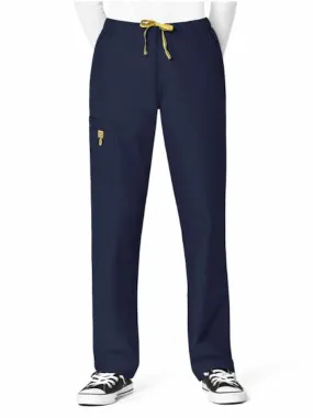 WonderWink Origins Women's Slim Leg Cargo Scrub Pant | Navy
