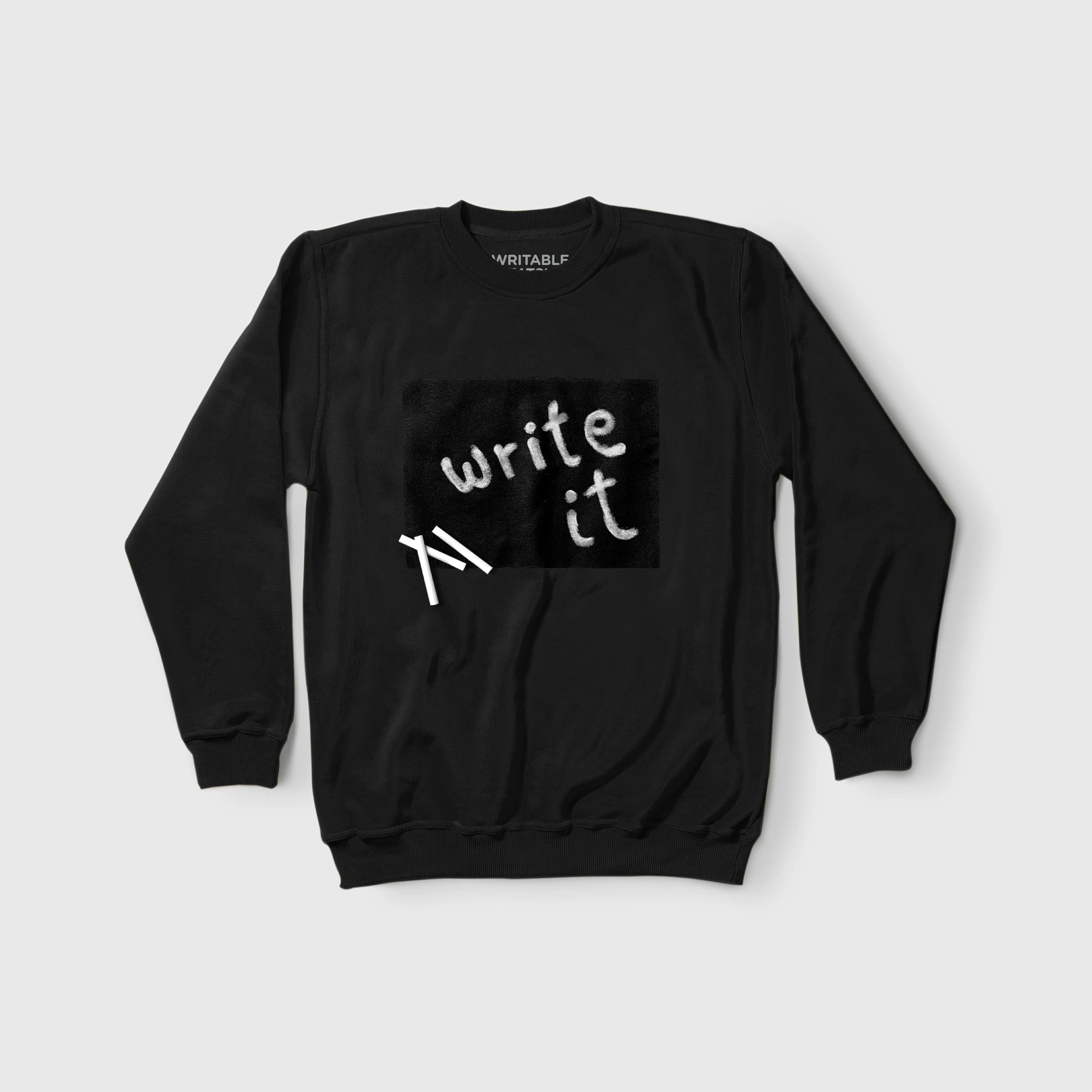writable sweatshirt BLOCK